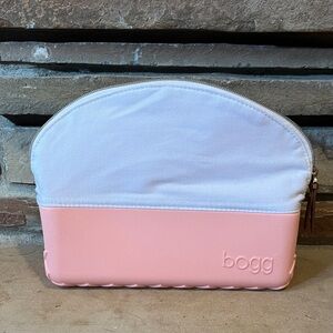 Bogg Pink Foam and White Canvas Makeup Bag